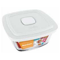 Pote Vidro Quadrado Facilita Vap Com Tampa 2L Marinex 1Un