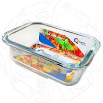 Pote Vidro Retangular Hermético 370ml - Quality House Pote Vidro Retangular Hermético 370ml - Quality House
