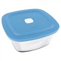 Pote Vidro Temperado Facilita Vap 2L Quadrado Marinex