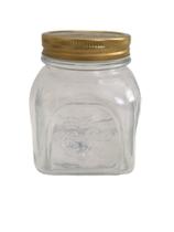 Pote vidro transparente com tampa Dourada 1000ml HomeMade Pote vidro transparente com tampa Dourada 1000ml HomeMade