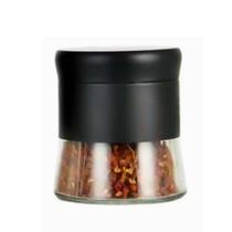 Pote Vidro Wolff 820ml Aço Black C/Tampa Rosca Organização E Estilo Para Sua Cozinha