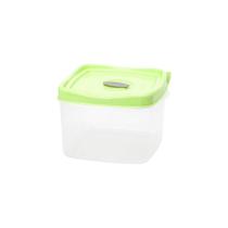 Pote Wave Quadrado 600ml Plasvale Verde Pote Wave Quadrado 600ml Plasvale Verde