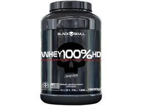 Pote -Whey Protein Concentrado Hidrolisado Isolado - BlackSkull 100% HD 900g Chocolate