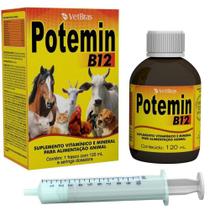 POTEMIN B12 120ML VETBRÁS-Suplemento Vitamínico e Mineral - Vetbras