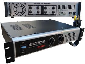 Potencia amplificador 300w 4 ohms caixa de som profissional - DATREL