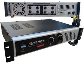 Potencia amplificador 600w 4 ohms caixa de som profissional