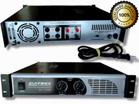 Potencia amplificador 800w 4 ohms caixa de som profissional - DATREL