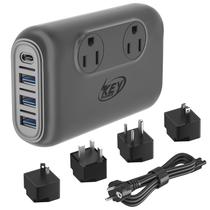 Potência da chave do conversor de tensão 230W 220V a 110V com porta USB C