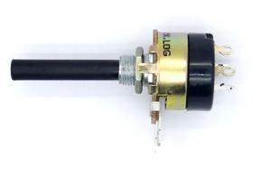 Potenciômetro 23mm Log B10K Ω eixo plástico com chave - Constanta