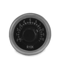 Potenciômetro Linear 22mm Com Knob W1W22SSM-10 Tipo B 10K Ohms 1 Volta Preto Sibratec