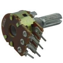 Potenciômetro Linear DUPLO Com L20 Estriado 16mm