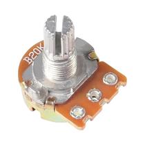 Potenciômetro Rotativo Linear De 3 Pinos 15mm 5 Conjuntos 1K-100K Ohm Com Botão Branco Para Arduino