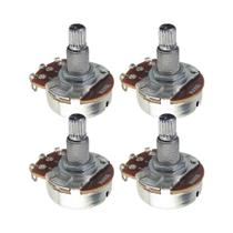 Potenciômetros Para Guitarra 4PCS Volume Tom 18-spline A250K B250K A500K B500K Eixo Longo E Curto