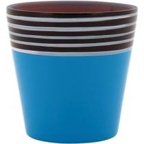 Poterie Cachepô 8X8X8Cm Terracota Azul Poterie Cachepô 8X8X8Cm Terracota Azul