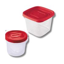 Potes 2 und plástico tampa vermelha resistente plasútil Potes 2 und plástico tampa vermelha resistente plasútil