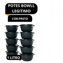 Potes bowll plastico 1 litro kit com 10 peças para cozinha - TEXTIL SOBRINHO