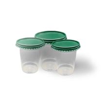 Potes Com Tampas Verdes PCT 25 UN (200 ml)