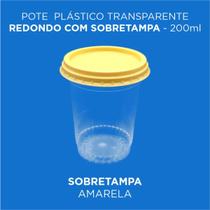 Potes Com Tampas Vermelhas PCT 25 UN (200 ml)