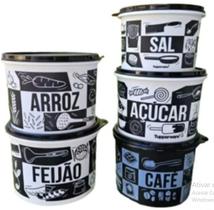 Potes de Mantimento Pop Box - Tupperware (com arroz 2kg)