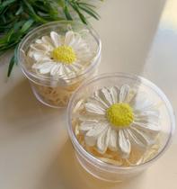 Potes de mini velas aromaticas margaridas 10 unidades lemmbrancinhas
