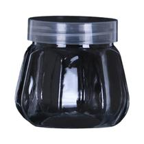 Potes De Plástico De Boca Larga Para Doces E Biscoitos Com Tampas, Recipiente De Armazenamento De