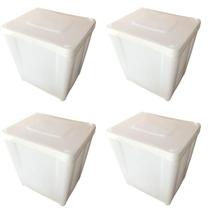 Potes De Plastico Para Conservar Atacado - Kit 04 Peças