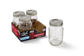 Potes de Vidro para Armazenamento de Alimentos Ball Americana 473ml 4 unidades