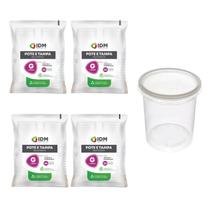 Potes Descartáveis Redondo Freezer Microondas 1800ml - 96un