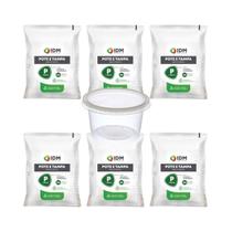 Potes Descartáveis Redondo Freezer Microondas 1l 1000ml - 144un Potes Descartáveis Redondo Freezer Microondas 1l 1000ml - 144un