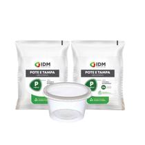 Potes Descartáveis Redondo Freezer Microondas 1l 1000ml 48un Empilhavel BPA Free Potes Descartáveis Redondo Freezer Microondas 1l 1000ml 48un Empilhavel BPA Free