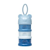 Potes Empilhaveis Para Snack E Leite Em Pó 3 Em 1 Ursinho Azul 16235 - Buba Potes Empilhaveis Para Snack E Leite Em Pó 3 Em 1 Ursinho Azul 16235 - Buba