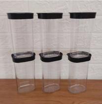 Potes Herméticos 500ml Porta Temperos Acrílico Empilhavel