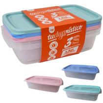 Potes Herméticos Dup Tuduprático Moscou 1,85L Kit 3 Micro-Ondas Lava-Louças Freezer Bpa Free Potes Herméticos Dup Tuduprático Moscou 1,85L Kit 3 Micro-Ondas Lava-Louças Freezer Bpa Free