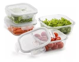 Potes Herméticos Electrolux Vidro 4 Unidades 0,35L, 0,50L,