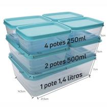 Potes Herméticos Kit 7 Unidades Alves Plastic