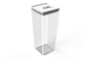 Potes Herméticos para mantimentos acrílico quadrado 2.5L - Unitermi