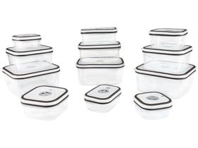 Potes Herméticos Porta-Mantimentos de Plástico Cinza Electrolux - 12 unidades