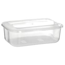 Potes herméticos retangulares fundo 865 ml Conjunto c/ 12 unid. Potes herméticos retangulares fundo 865 ml Conjunto c/ 12 unid.