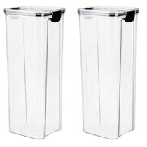 Potes Mantimento Hermético Organizador Slim Com Fecho 2,1 Lt