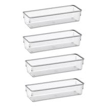 Potes Organizadores Retangular 24x8x5cm Acrimet 4 Uni