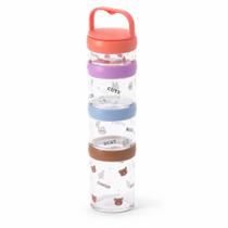 Potes para Alimentos Empilháveis com Alça 4 Unidades Animais Miniso