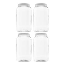 Potes para Armazenamento de Alimentos Clearview Containers Kit com 4 Unidades de 3,8L Potes para Armazenamento de Alimentos Clearview Containers Kit com 4 Unidades de 3,8L
