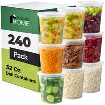 Potes para Armazenamento de Alimentos EconoHome Pacote com 240 Unidades de 946 ml Empilháveis Potes para Armazenamento de Alimentos EconoHome Pacote com 240 Unidades de 946 ml Empilháveis