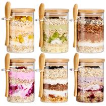 Potes para Armazenamento de Alimentos Spreccio 650 ml de Vidro com Tampa Hermética de Bambu Potes para Armazenamento de Alimentos Spreccio 650 ml de Vidro com Tampa Hermética de Bambu