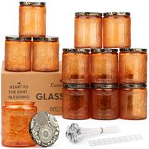 Potes para Velas LumaCraft 8 oz em Vidro Relevo com Tampa Hermética Potes para Velas LumaCraft 8 oz em Vidro Relevo com Tampa Hermética