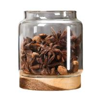 Potes Pequenos De Vidro Para Armazenamento Com Tampas Herméticas, Recipiente Para Café Com Tampa De