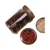 Potes Pequenos De Vidro Para Armazenamento Com Tampas Herméticas, Recipiente Para Café Com Tampa De
