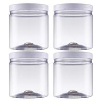 Potes Plástico Organizador Bandeirante Mantimento 1000ml 4un