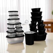 Potes Plasticos C/ Tampa Transparente E Colorido Kit C/20 + 1 Jarra P/ Suco Potes Plasticos C/ Tampa Transparente E Colorido Kit C/20 + 1 Jarra P/ Suco