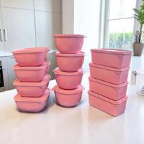 Potes Plásticos, Vasilha, Marmita formatos variados 1 litro Kit com 12 unidades